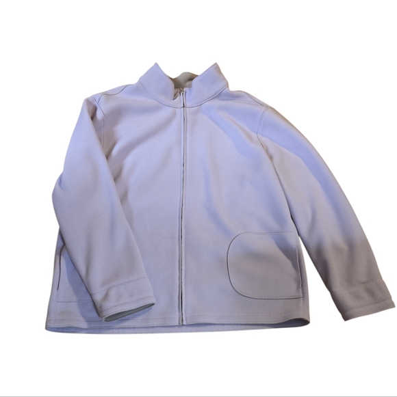 Jackets & Blazers - Vintage Sport Savvy Grandmacore Lilac Fleece Jacket XL